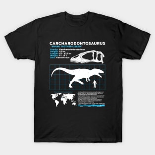 Carcharodontosaurus Fact Sheet T-Shirt